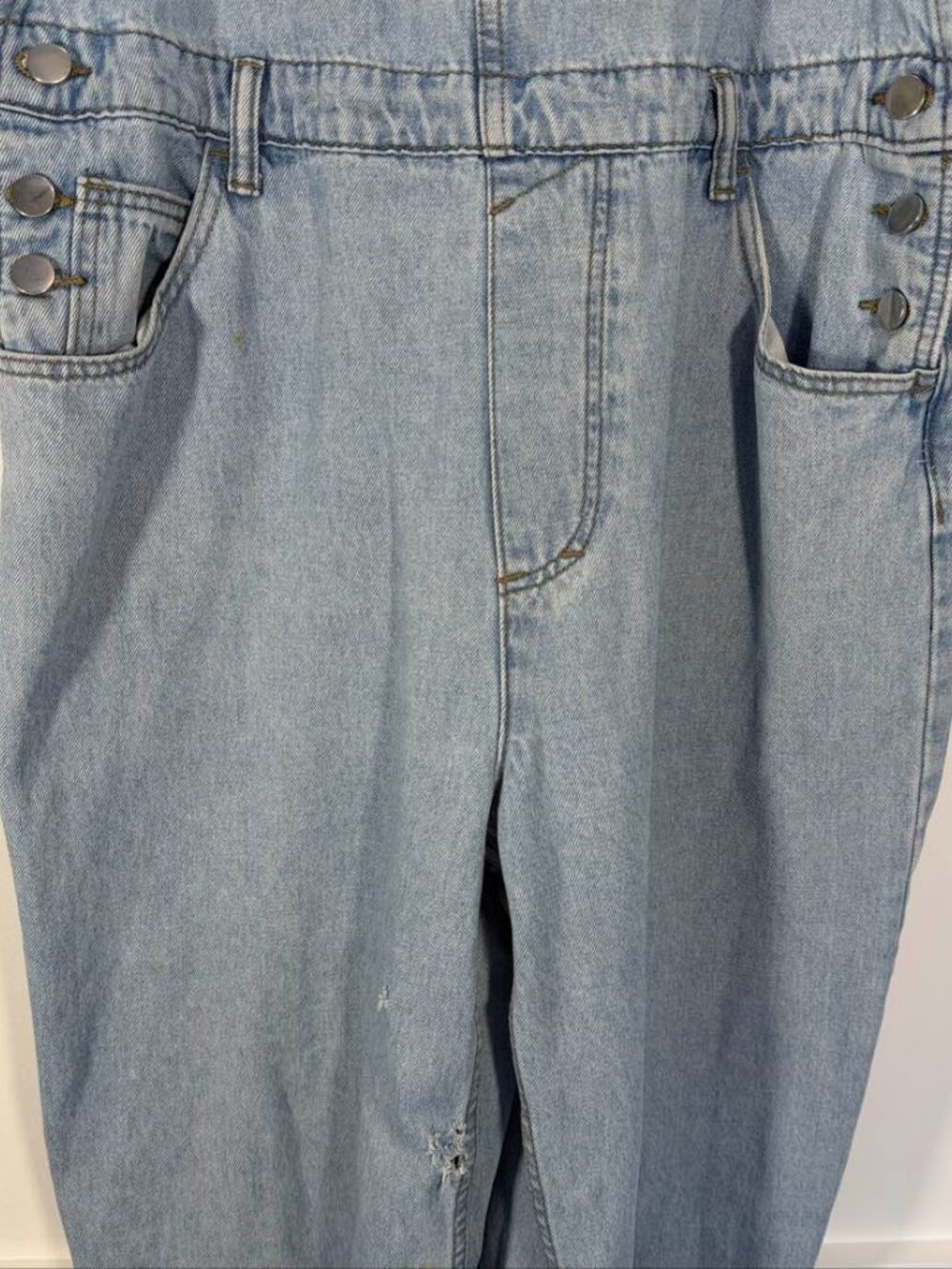 ANRABESS Denim Overalls Women's XL Light Wash - Picture 5 of 14